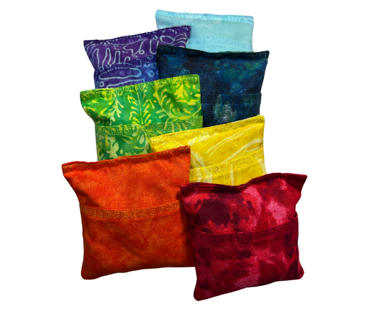 Chakra Stone Pocket Pillows - Set of 7