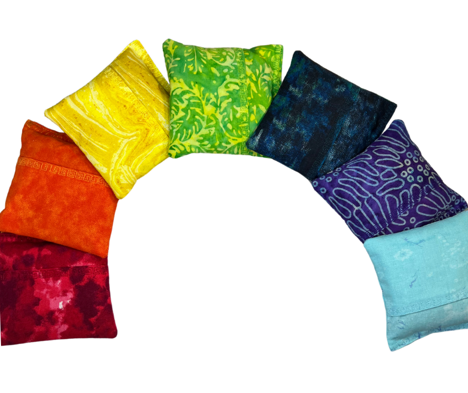Chakra Stone Pocket Pillows - Set of 7